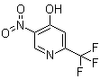 structure of CAS# 438554-44-0, 5-Nitro-2-(trifluoromethyl)-4-pyridinol;5-Nitro-2-trifluoromethylpyridin-4-ol