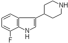 7-Fluoro-3-(4-piperidinyl)-1H-indole molecular structure (CAS 439082-27-6)