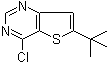 6-(tert-Butyl)-4-chlorothieno[3,2-d]pyrimidine molecular structure (CAS 439693-52-4)