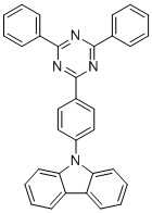 9-(4-(4,6-Diphenyl-1,3,5-triazin-2-yl)phenyl)-9H-carbazole molecular structure (CAS 440354-93-8)