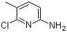 structure of CAS# 442129-37-5, 6-Chloro-5-methyl-2-pyridinamine