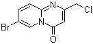 结构式 CAS# 442531-33-1, 7-溴-2-(氯甲基)-4H-吡啶并[1,2-a]嘧啶-4-酮