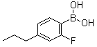 (2-Fluoro-4-propylphenyl)boronic acid molecular structure (CAS 442661-38-3)