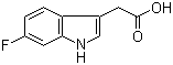 6-氟吲哚-3-乙酸分子结构 (CAS 443-75-4)