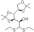 3,4:5,6-二-O-异丙亚基-D-葡萄糖二乙基缩硫醛分子结构 (CAS 4435-02-3)
