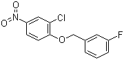 3-Chloro-4-(3-fluorobenzyloxy)nitrobenzene molecular structure (CAS 443882-99-3)