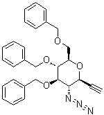 3,7-脱水-4-叠氮基-1,2,4-三脱氧-5,6,8-三-O-(苯基甲基)-D-甘油型-D-古洛-辛-1-炔糖醇分子结构 (CAS 443916-29-8)