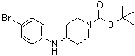 4-[(4-溴苯基)氨基]哌啶-1-羧酸叔丁酯分子结构 (CAS 443998-65-0)