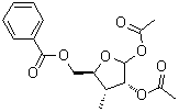 3-Deoxy-3-methyl-D-ribofuranose 1,2-diacetate 5-benzoate molecular structure (CAS 444019-07-2)