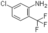 structure of CAS# 445-14-7, 2-Amino-4-chlorobenzotrifluoride;5-Chloro-2-(trifluoromethyl)aniline