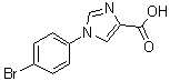1-(4-溴苯基)-1H-咪唑-4-羧酸分子结构 (CAS 445302-27-2)