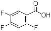 structure of CAS# 446-17-3, 2,4,5-Trifluorobenzoic acid