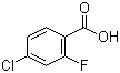 4-氯-2-氟苯甲酸分子结构 (CAS 446-30-0)