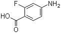 4-氨基-2-氟苯甲酸分子结构 (CAS 446-31-1)