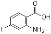 2-氨基-4-氟苯甲酸分子结构 (CAS 446-32-2)