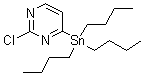 2-Chloro-4-(tributylstannyl)pyrimidine molecular structure (CAS 446286-25-5)