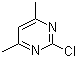 structure of CAS# 4472-44-0, 2-Chloro-4,6-dimethylpyrimidine