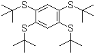 structure of CAS# 447463-65-2, 1,2,4,5-Tetrakis(tert-butylthio)benzene