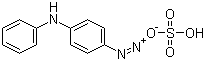 structure of CAS# 4477-28-5, 4-Diazodiphenylamine sulfate;4-Aminodiphenylamine diazonium sulfate; Variamine Blue RT Salt ; Azoic Diazo Component 22