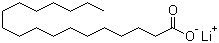 structure of CAS# 4485-12-5, Lithium stearate ;Stearic acid lithium salt