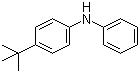 4-叔丁基二苯胺分子结构 (CAS 4496-49-5)