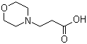 3-(4-吗啉基)丙酸分子结构 (CAS 4497-04-5)