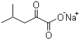 alpha-酮基异己酸钠盐分子结构 (CAS 4502-00-5)