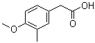 structure of CAS# 4513-73-9, 4-Methoxy-3-methylphenylacetic acid;2-(4-Methoxy-3-methylphenyl)acetic acid; 3-Methyl-4-methoxyphenylacetic acid; 4-Methoxy-3-methylbenzeneacetic acid