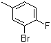 3-溴-4-氟甲苯分子结构 (CAS 452-62-0)