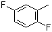 2,5-二氟甲苯分子结构 (CAS 452-67-5)
