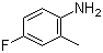 结构式 CAS# 452-71-1, 4-氟-2-甲基苯胺