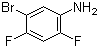 5-溴-2,4-二氟苯胺分子结构 (CAS 452-92-6)