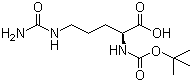 structure of CAS# 45234-13-7, Boc-L-citrulline;N-Boc-Cit-OH