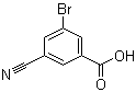 3-溴-5-氰基苯甲酸分子结构 (CAS 453566-14-8)
