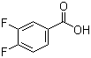 结构式 CAS# 455-86-7, 3,4-二氟苯甲酸