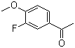 3'-氟-4'-甲氧基苯乙酮分子结构 (CAS 455-91-4)