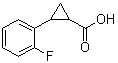 2-(2-氟苯基)环丙烷羧酸分子结构 (CAS 455267-56-8)