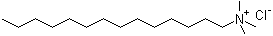 structure of CAS# 4574-04-3, Tetradecyl trimethyl ammonium chloride;Tetradecyltrimethylammonium chloride; Trimethyl-tetradecylammonium chloride; N,N,N-Trimethyl-1-tetradecanaminium chloride; Myristyl trimethyl ammonium chloride; TTAC