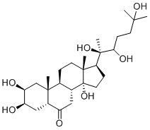 (2β,3β,5β)-2,3,14,20,22,25-Hexahydroxycholestan-6-one molecular structure (CAS 457603-63-3)