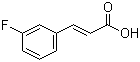 结构式 CAS# 458-46-8, 3-氟肉桂酸
