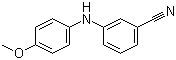 structure of CAS# 458550-48-6, N-(3-Cyanophenyl)-N-(4-methoxyphenyl)amine