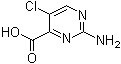 2-Amino-5-chloro-4-pyrimidinecarboxylic acid molecular structure (CAS 45867-11-6)