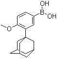 3-(1-Adamantyl)-4-methoxyphenylboronic acid molecular structure (CAS 459423-32-6)