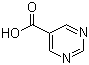 嘧啶-5-羧酸分子结构 (CAS 4595-61-3)