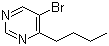 5-溴-4-丁基嘧啶分子结构 (CAS 4595-64-6)