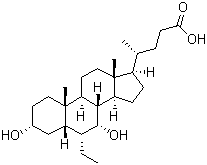 6-乙基鹅去氧胆酸分子结构 (CAS 459789-99-2)