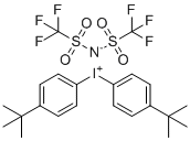 双-(4-叔-丁基苯基)-碘鎓双(三氟甲基磺酰基)亚胺分子结构 (CAS 460731-32-2)