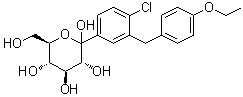 1-C-[4-Chloro-3-[(4-ethoxyphenyl)methyl]phenyl]-D-glucopyranose molecular structure (CAS 461432-27-9)