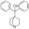 (1-Azabicyclo[2.2.2]oct-4-yl)(diphenyl)methanol molecular structure (CAS 461648-39-5)