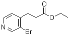结构式 CAS# 463303-98-2, 3-溴-4-吡啶丙酸乙酯